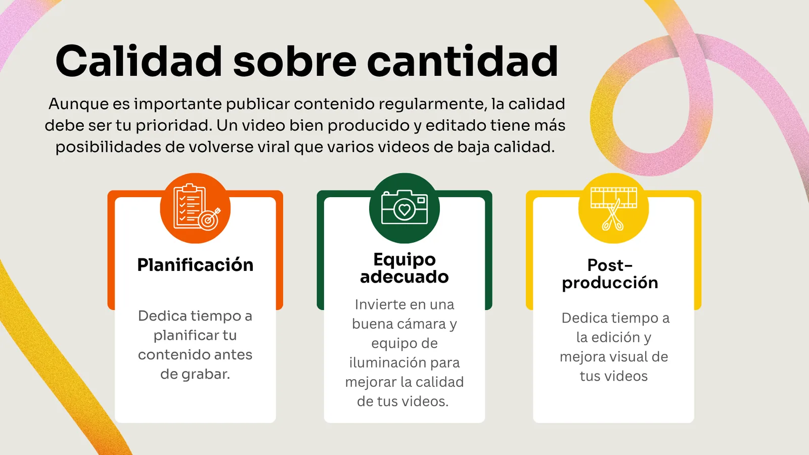 Calidad sobre cantidad