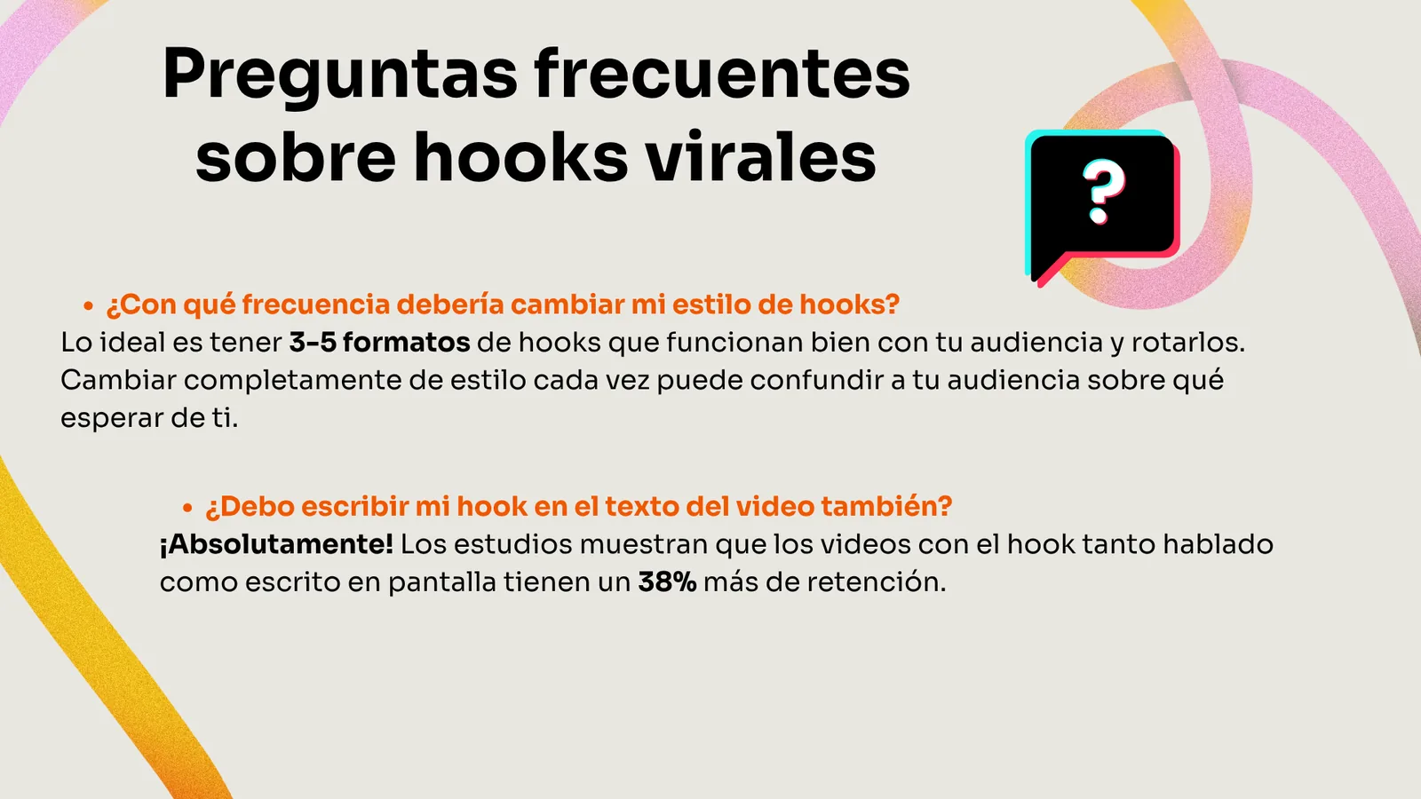 Preguntas frecuentes sobre hooks virales
